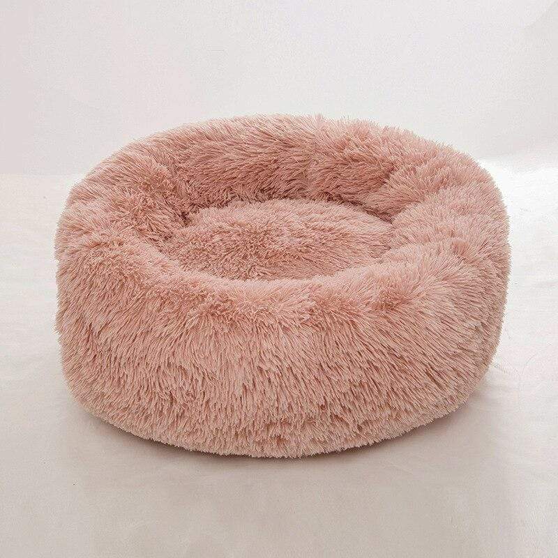Faux Fur Round Dog Bed