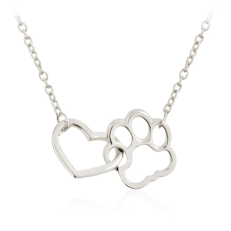 Women Chokers Necklace Tassut Cat And Dog Paw Print Animal Jewelry Pendant Cute Delicate Statement Necklaces As a Special Gift