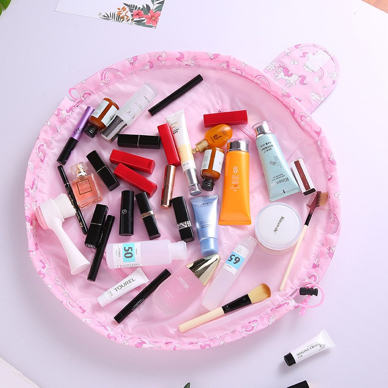 Women Drawstring Cosmetic Bag Travel Storage Makeup Bag Organizer Fema –  Jenni Elaine