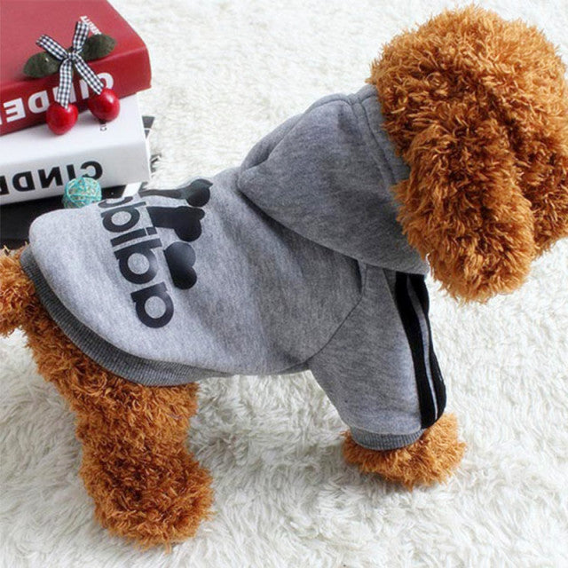 XS-9XL Adidog Pet Dog Clothes for Small Medium Big Large Dogs Cotton Hooded Sweatshirt Hot Selling Warm Two-Legged Pets Jacket