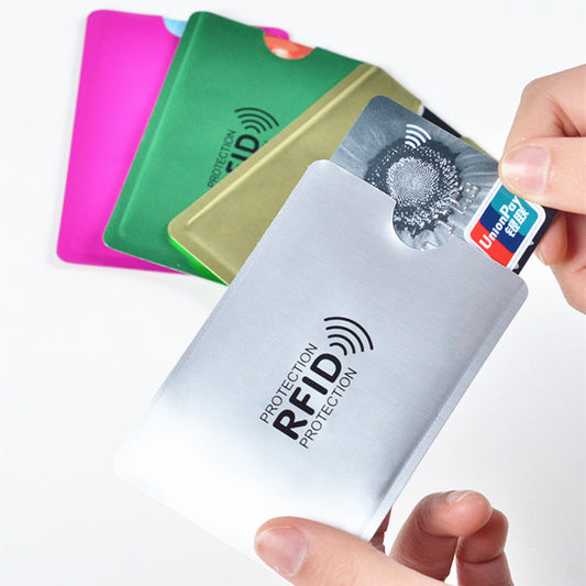 Anti RFID Wallet Blocking Reader Bank Card Holder ID Credit Card Case Protection Metal Credit Card Holder Aluminium