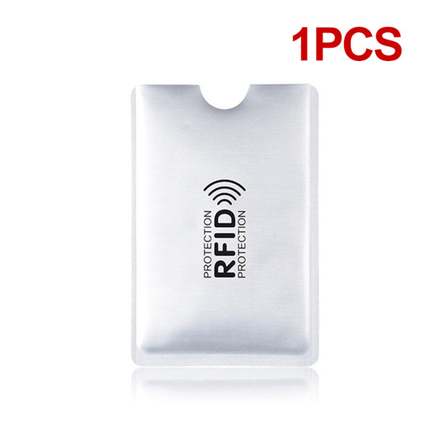 Anti RFID Wallet Blocking Reader Bank Card Holder ID Credit Card Case Protection Metal Credit Card Holder Aluminium